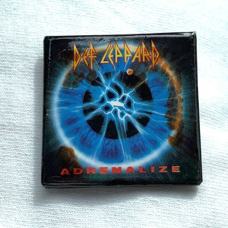 Def Leppard Adrenalize Pinback Button Pin Square von TexasGalTreasures