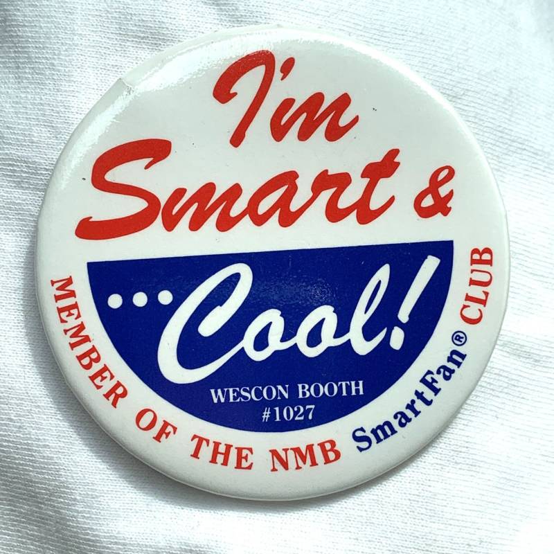 I'm Smart & Cool Pinback Button Pin Mitglied Des Nmb Smartfan Club von TexasGalTreasures