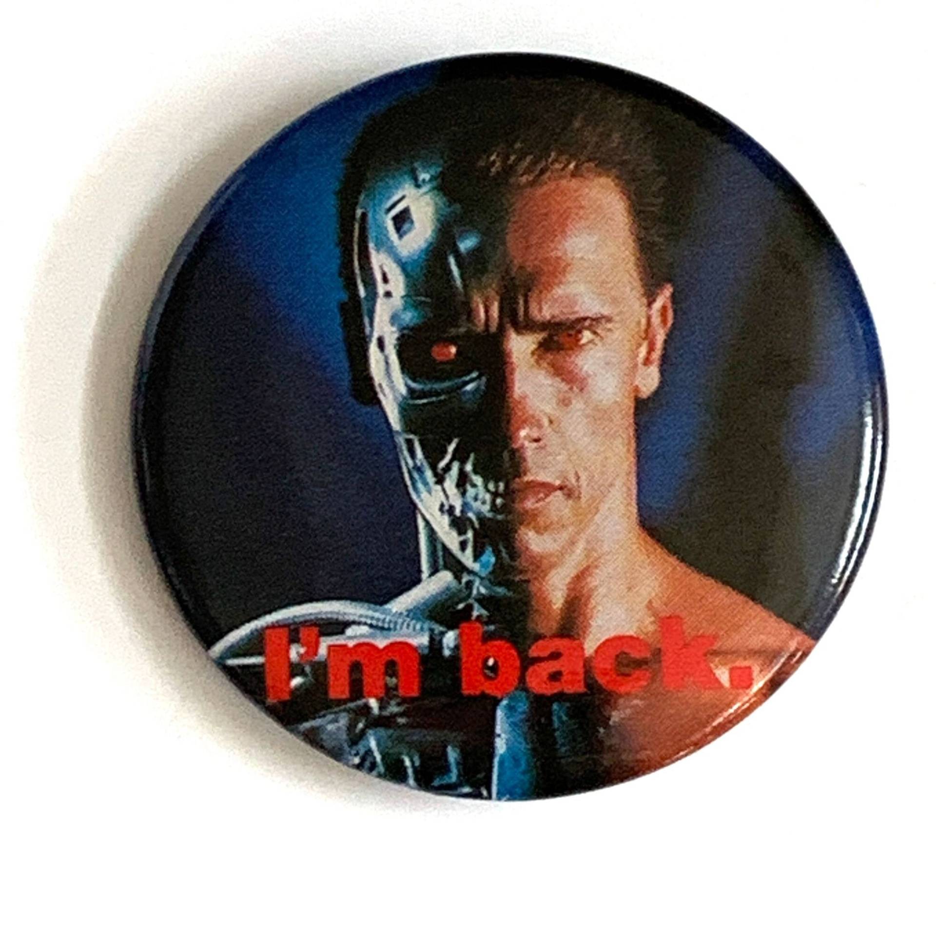 Terminator 2 I'm Back Pinback Button Pin Arnold Schwarzenegger Cyborg Judgement Day Terminator 2 I'm Back Pinback Button Pin Arnold Schwarzenegger Cyborg Judgement Day von TexasGalTreasures