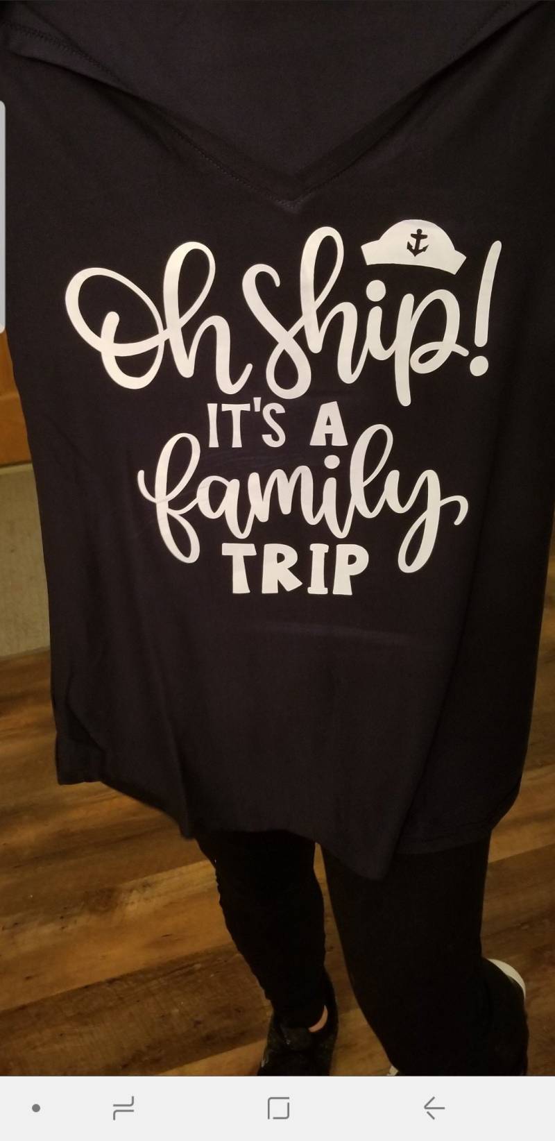 Kreuzfahrt Familie Vinyl Shirt Kreuzfahrt Familie Vinyl Shirt von TexasTuTuStep