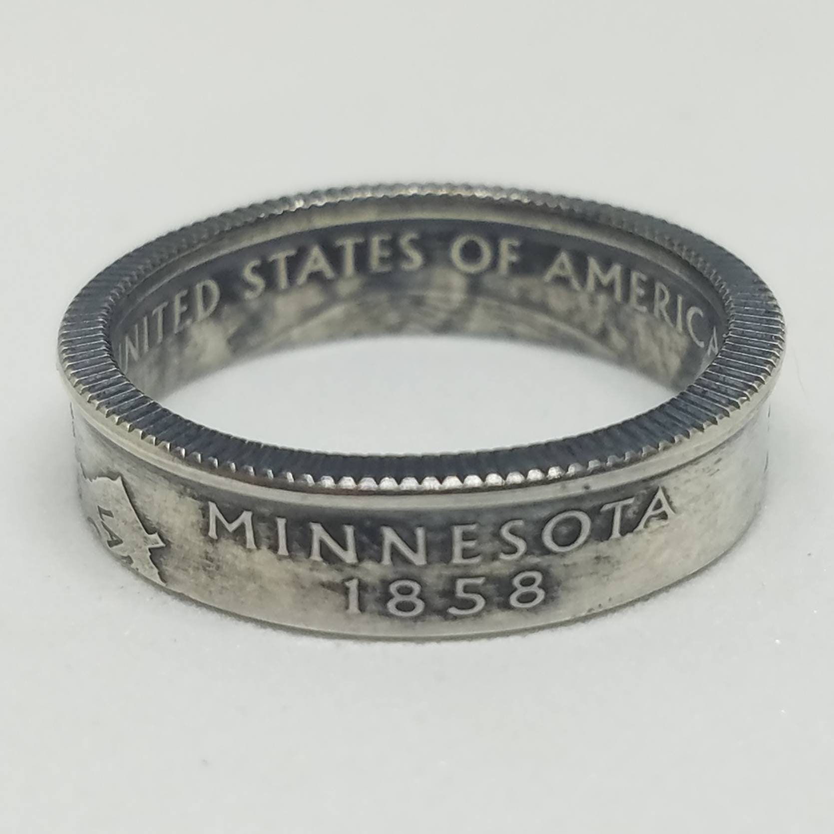 Minnesota State Quarter Münze Silberring Minnesota State Quarter Münze Silberring von TexleyCoinRings
