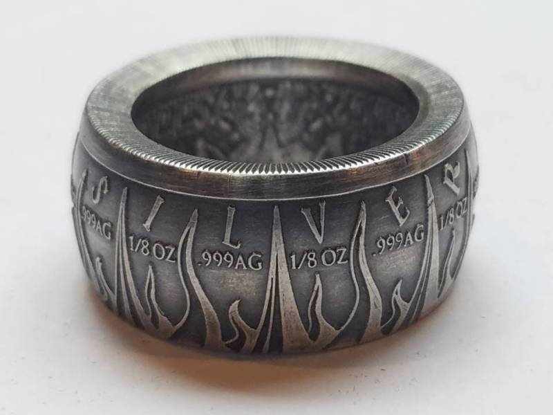 Silberne Stücke Von Acht Piraten Münze Ring Silberne Stücke Von Acht Piraten Münze Ring von TexleyCoinRings