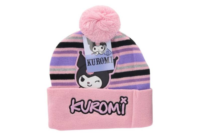 Textiel Trade B.V. Bommelmütze Hello Kitty Kuromi Mütze mit Bommel Stickerei One Size von Textiel Trade B.V.