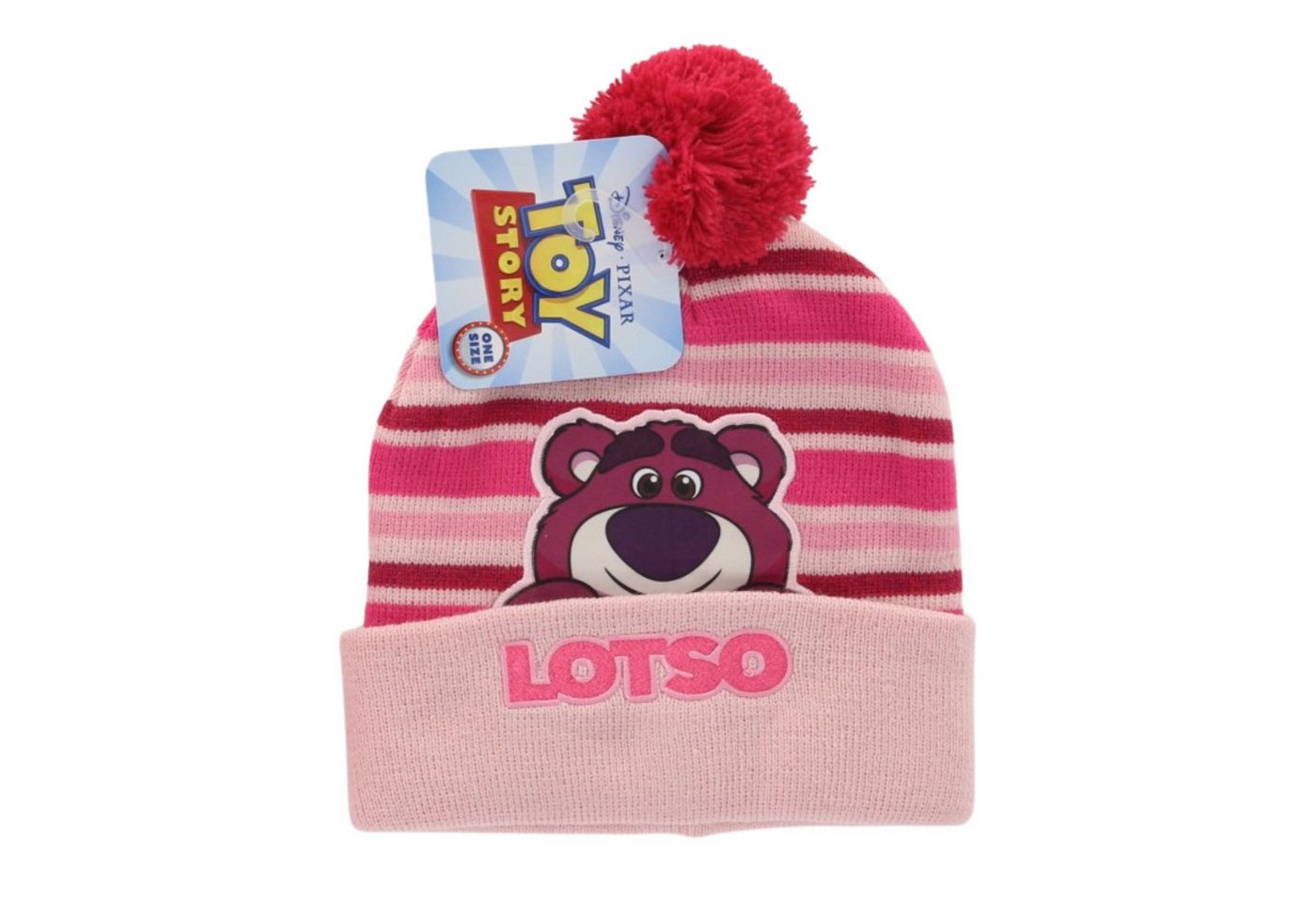 Textiel Trade B.V. Bommelmütze Toy Story Wintermütze Lotso mit Bommel und gesticktem Motiv von Textiel Trade B.V.