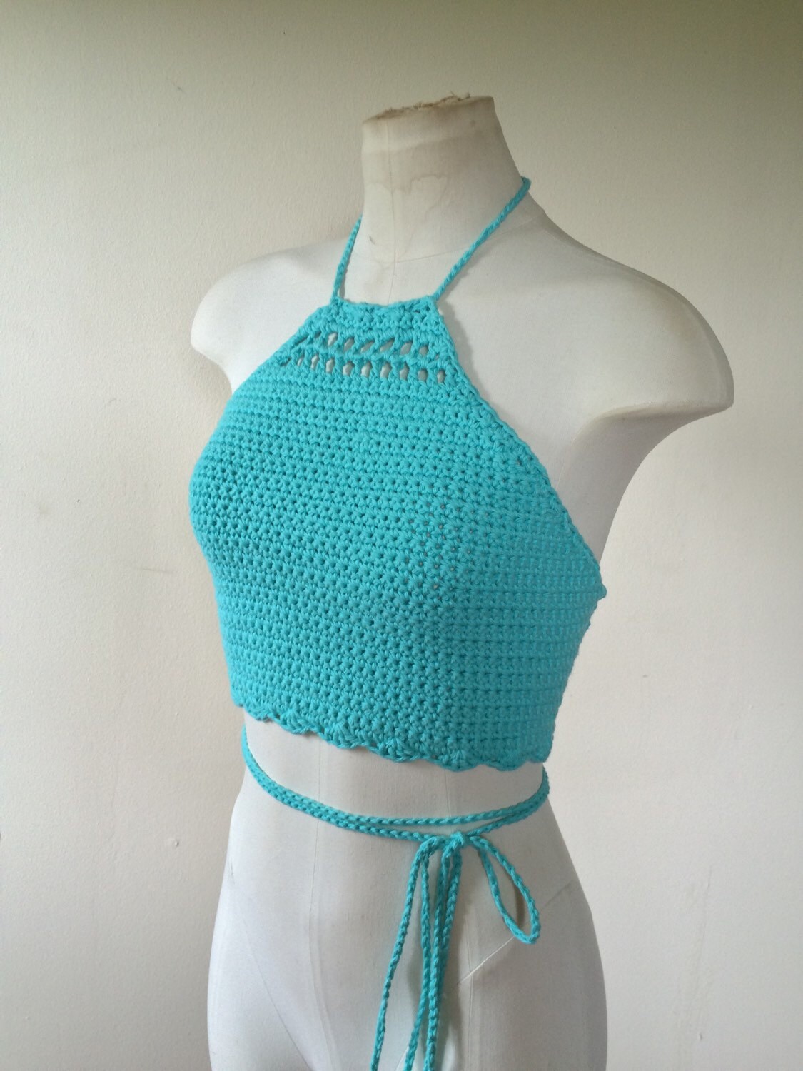Häkelhalter Top | Halfter Häkeltop Gehäkelte Kleidung Häkelshirt Gehäkelter Sommerhalter Sommer Halftern von TextileJukebox