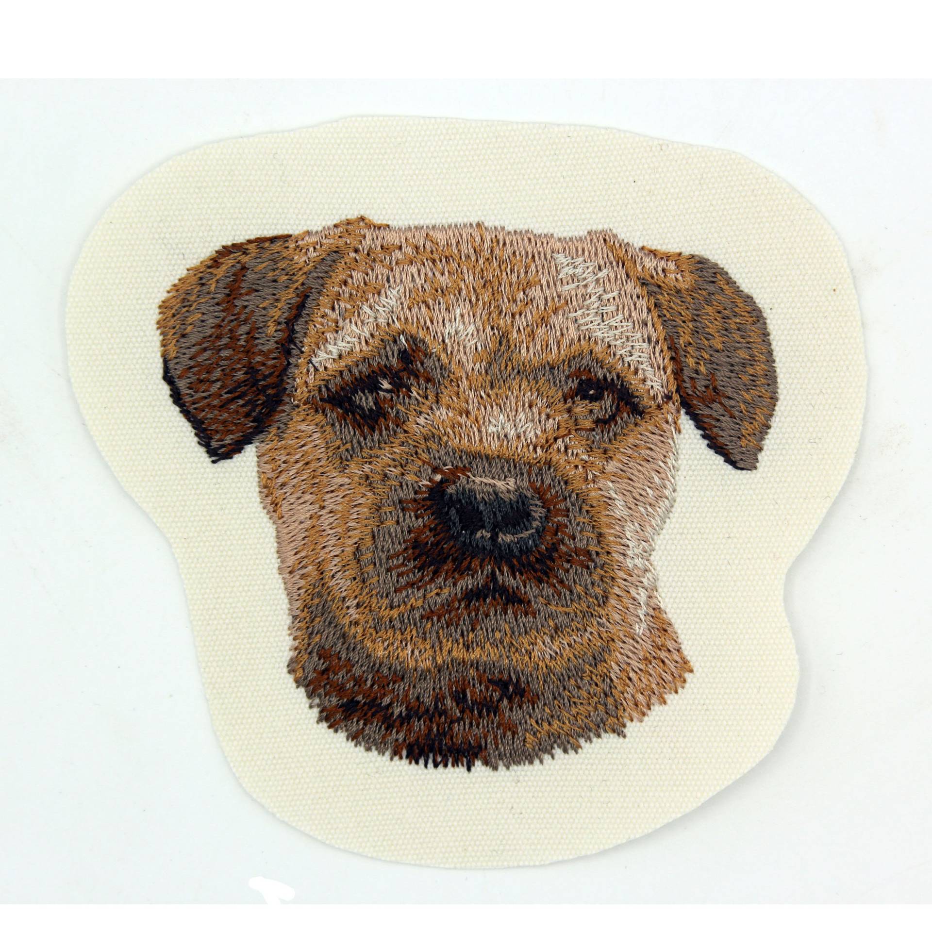 Border Terrier, Cairn Norfolk, Westi, Lhasa Apso, Bestickter Aufnäher, Maschinenstickerei, Aufbügeln, Nähen, Team Numérik von TextilePersonnalise