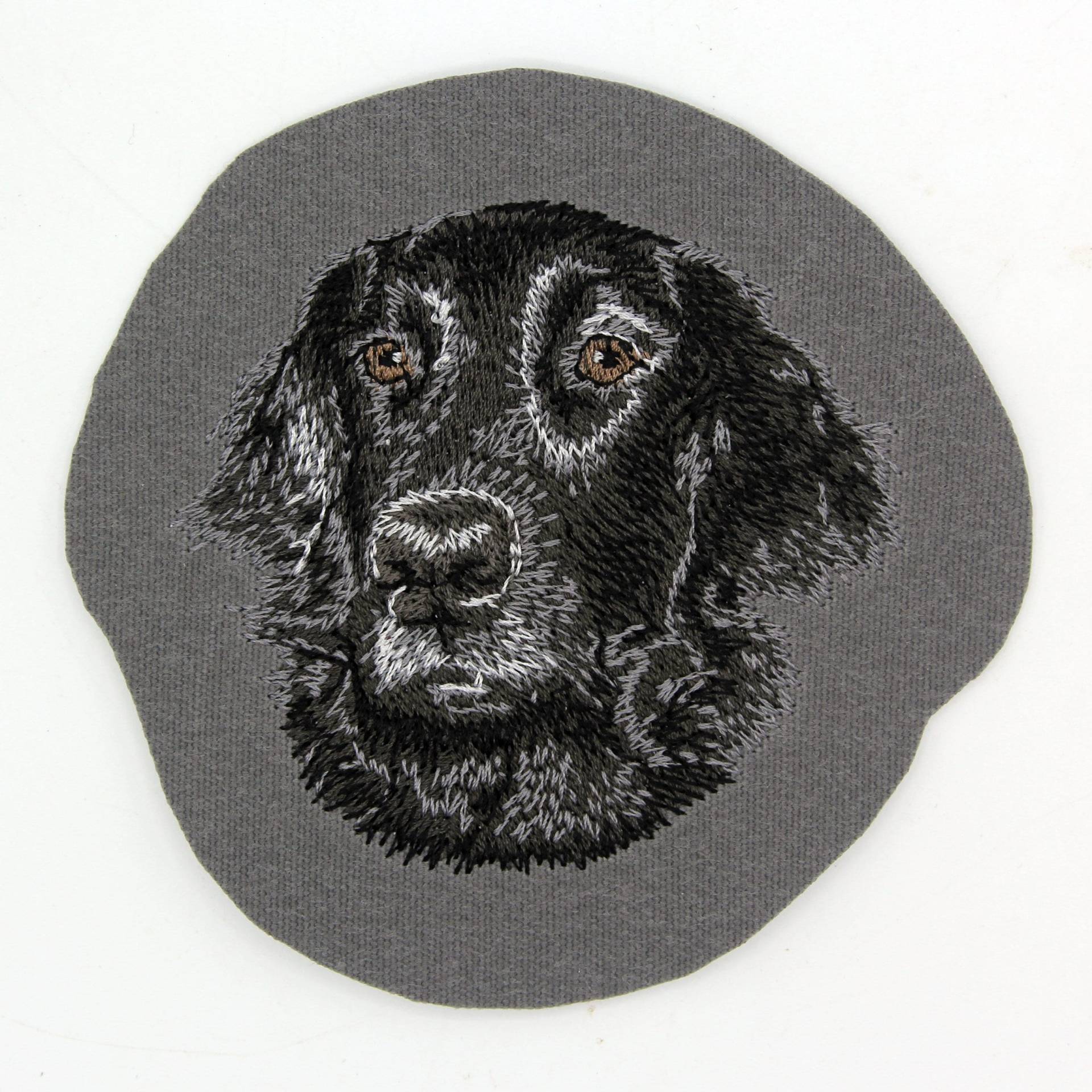Flat Coat Retriever, Nova Scotia Duck Tolling Gesticktes Aufnäher Mit Hund, Maschinenstickerei Zum Aufbügeln, Nähen, Von Team Numérik von TextilePersonnalise