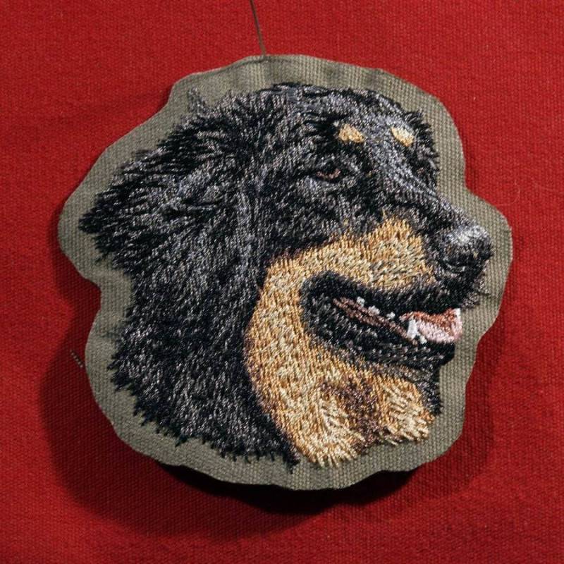 Hovawart, Bernhardiner, Landseer, Keeshond, Eurasier, Spitz, Gesticktes Patch-Abzeichen, Maschinenstickerei, Zum Aufbügeln, Von Team Numérik von TextilePersonnalise