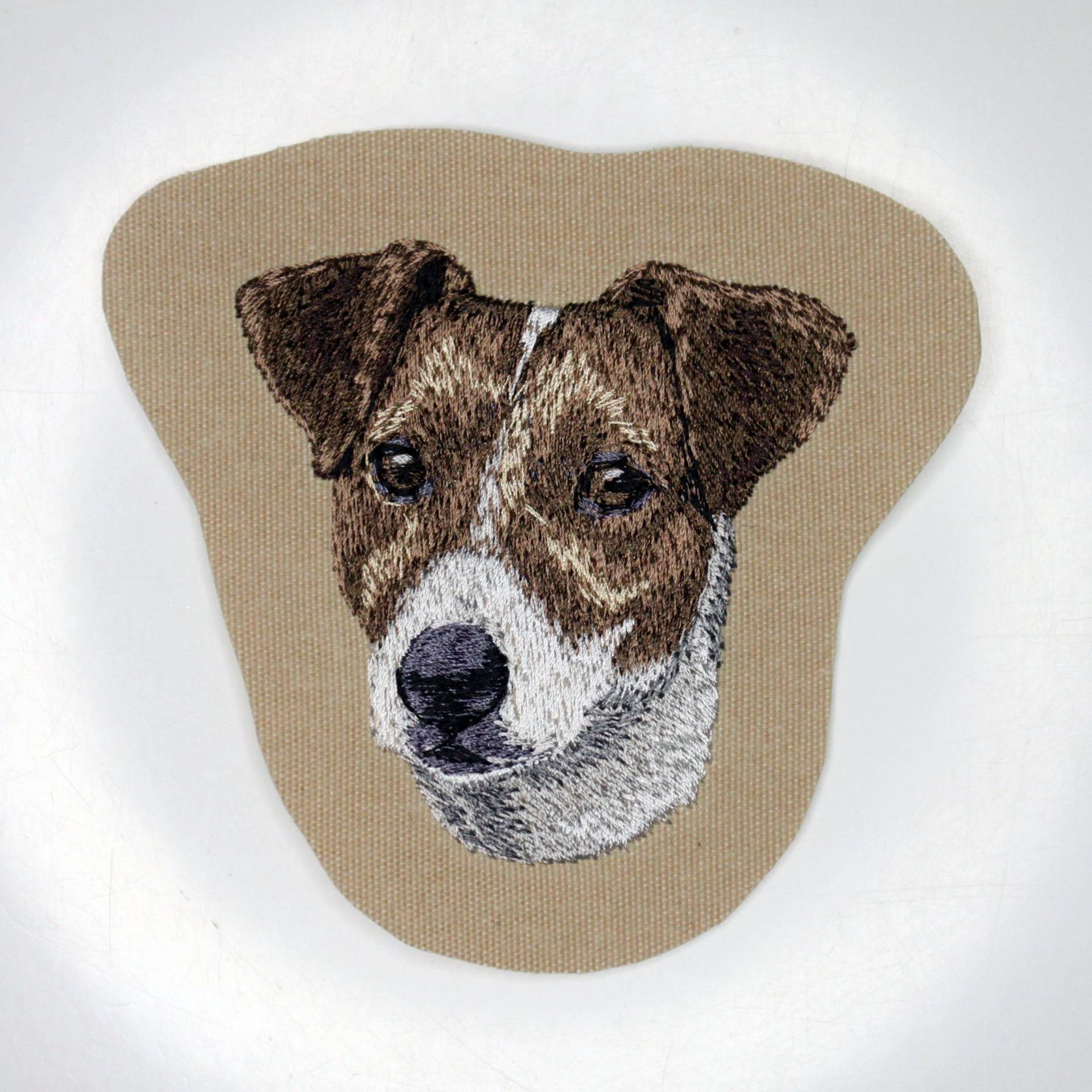 Jack Russell, Wappen, Gestickter Aufnäher, Russell Terrier, Maschinenstickerei, Hundestickerei, Aufbügeln, Nähen, K9, Von Team Numérik von TextilePersonnalise
