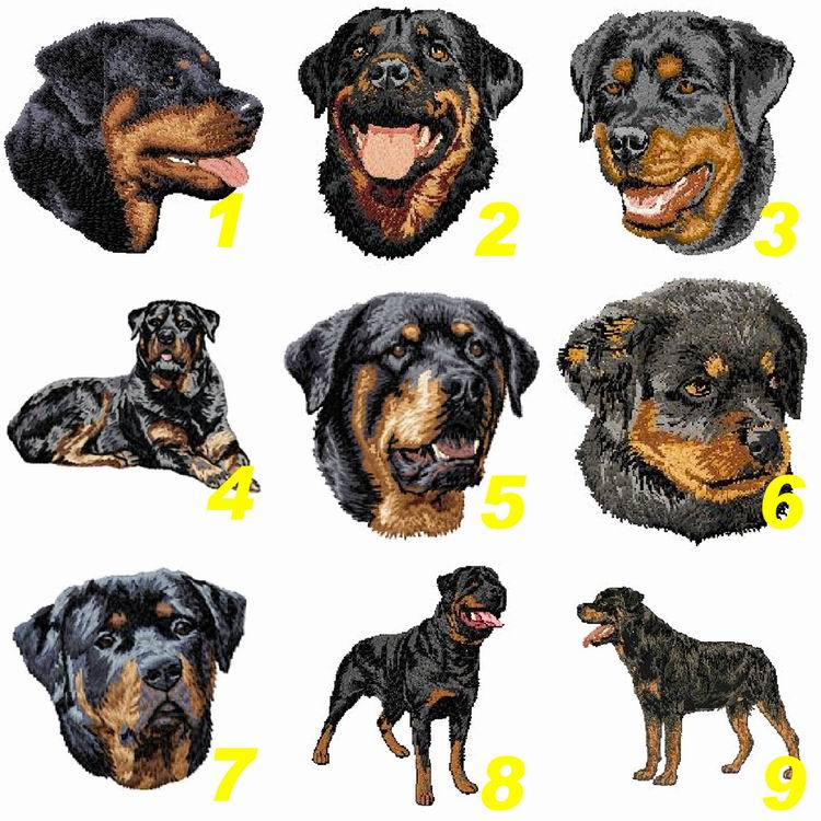 Rottweiler, Aufnäher Zum Aufbügeln, Bestickter Aufnäher, Hunderasse, Maschinenstickerei, Aufnähen, K9, Deutscher Schäferhund von TextilePersonnalise