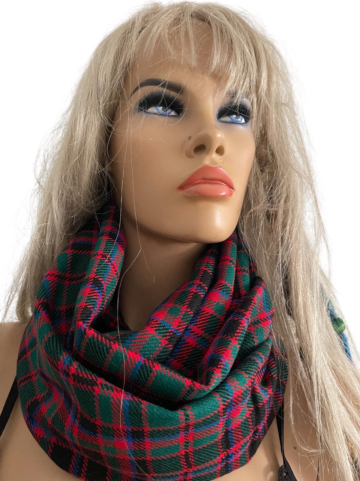 Weihnachten Karierter Flanell Infinity Schal Rot Grün Unisex Weihnachten Karierter Flanell Infinity Schal Rot Grün Unisex von Textilemonster