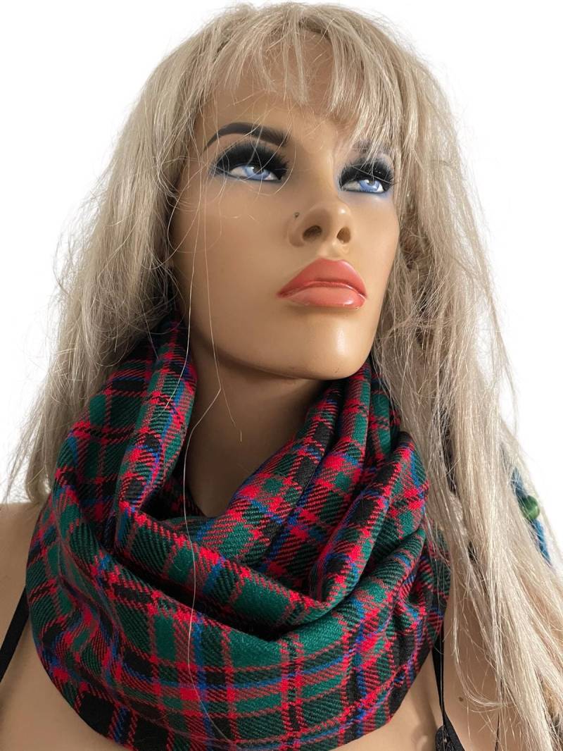 Weihnachten Karierter Flanell Infinity Schal Rot Grün Unisex Weihnachten Karierter Flanell Infinity Schal Rot Grün Unisex von Textilemonster