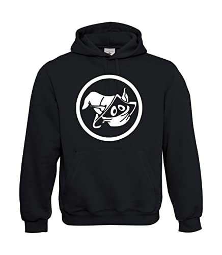 Textilfabrik Hering Kapuzenpullover - Orko He Man Skeletor Motu TV (L, Schwarz) von Textilfabrik Hering