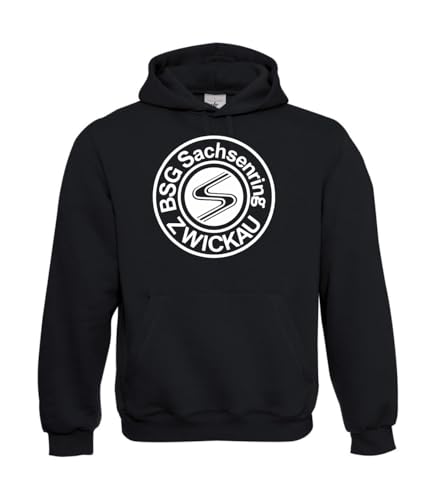 Textilfabrik Hering Kapuzenpullover - SACHSENRING ZWICKAU (S, Schwarz) von Textilfabrik Hering