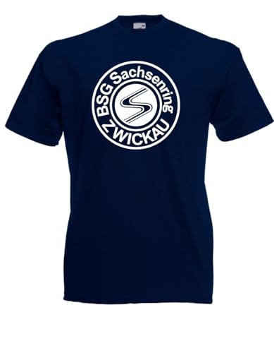 T-Hemd - SACHSENRING ZWICKAU (Navy, M) von Textilfabrik Hering