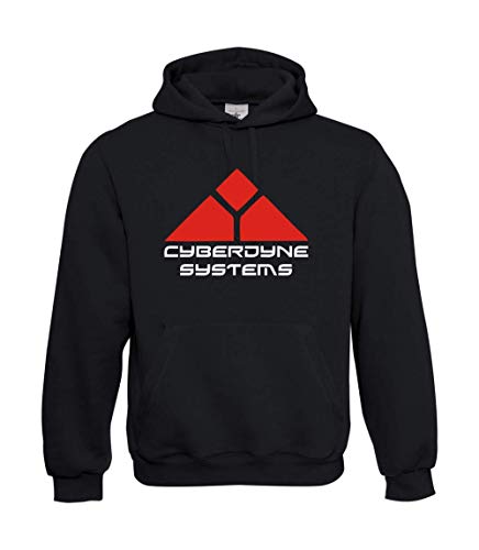 Kapuzenpullover - Terminator Cyberdyne Systems (Schwarz, L) von Textilhandel Hering