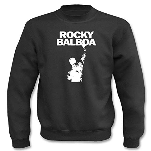 Pullover - Rocky Balboa (Schwarz, M) von Textilhandel Hering