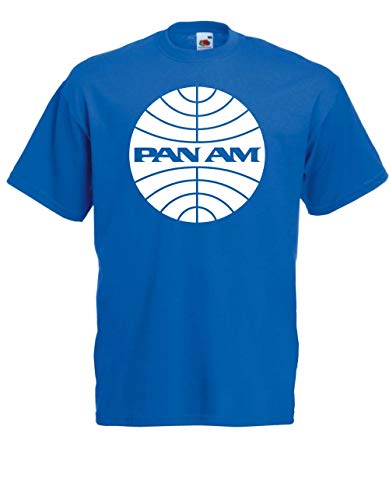 T-Shirt - Airline - Pan Am Logo (Blau, L) von Textilhandel Hering