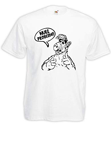 T-Shirt - Alf Null problemo (Weiß, M) von Textilhandel Hering