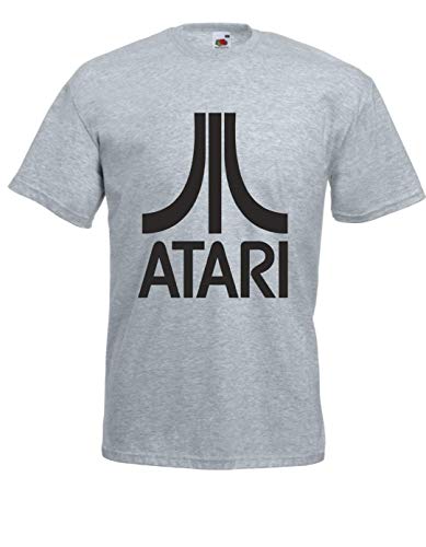 T-Shirt - Atari Groß (Grau, L) von Textilhandel Hering