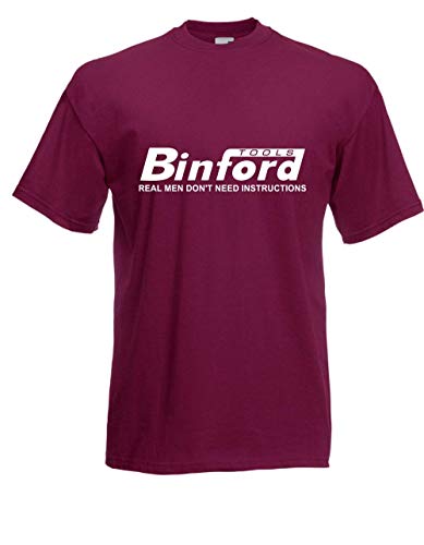 T-Shirt - Binford Tools (Bordeaux, L) von Textilhandel Hering