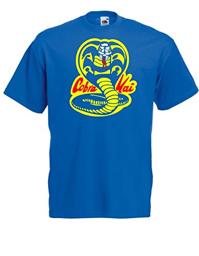 T-Shirt - Cobra Kai (Blau, XL) von Textilhandel Hering