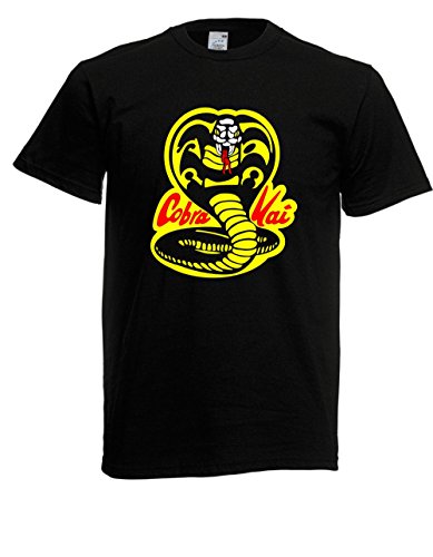 T-Shirt - Cobra Kai (Schwarz, XL) von Textilhandel Hering