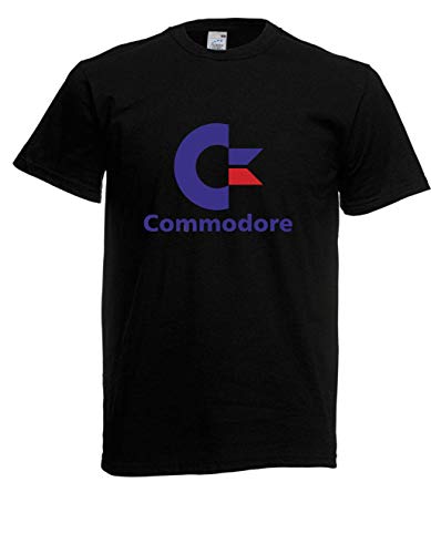 T-Shirt - Commodore Computer (Schwarz, 4XL) von Textilhandel Hering