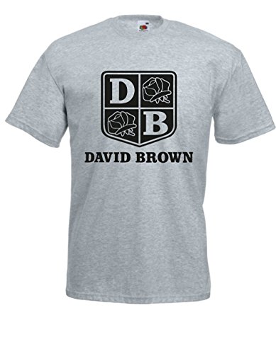 T-Shirt - David Brown (Grau, XL) von Textilhandel Hering