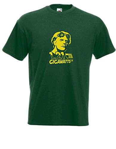 T-Shirt - Doc Brown Zurück in die Zukunft (Grün, M) von Textilhandel Hering