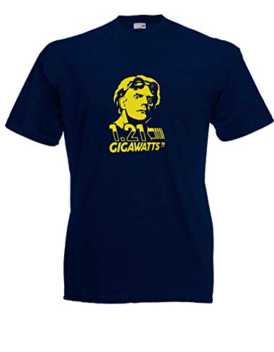 T-Shirt - Doc Brown Zurück in die Zukunft (Navy, L) von Textilhandel Hering