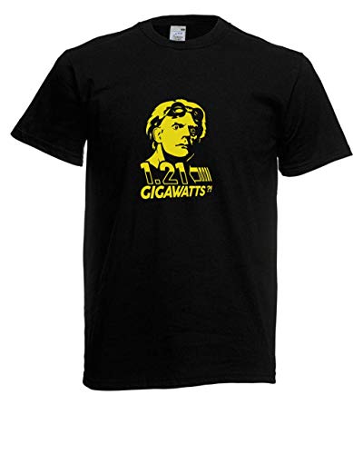 T-Shirt - Doc Brown Zurück in die Zukunft (Schwarz, XXL) von Textilhandel Hering