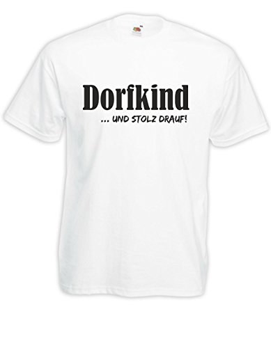 T-Shirt - Dorfkind (Weiß, M) von Textilhandel Hering