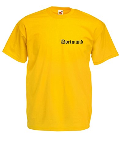 T-Shirt - Dortmund (Gelb, XL) von Textilhandel Hering