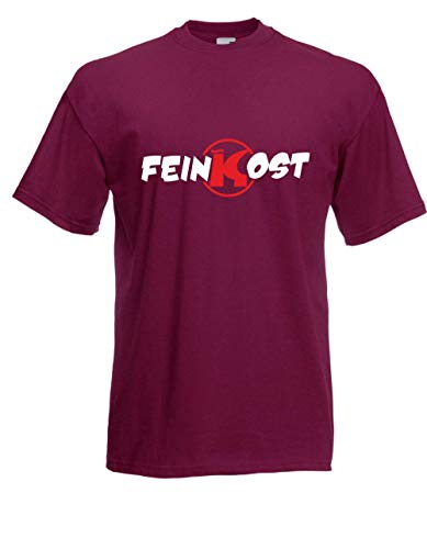 T-Shirt - Feinkost (Bordeaux, L) von Textilhandel Hering