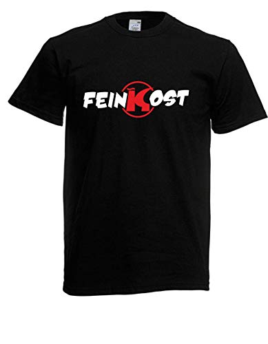 T-Shirt - Feinkost (Schwarz, 3XL) von Textilhandel Hering