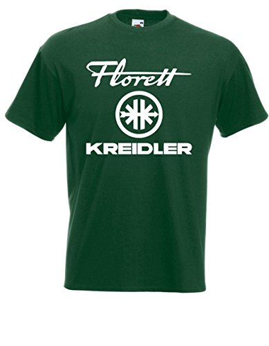T-Shirt - Florett Kreidler + Logo (Grün, L) von Textilhandel Hering