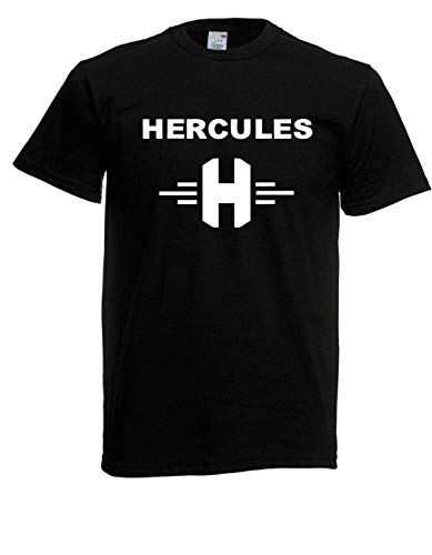 T-Shirt - Hercules Logo + Schriftzug (Schwarz, 3XL) von Textilhandel Hering