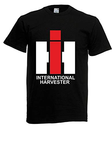 T-Shirt - IHC International Harvester (Schwarz, 5XL) von Textilhandel Hering