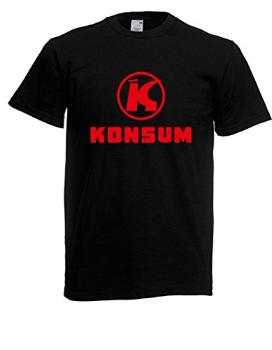 T-Shirt - Konsum (Schwarz, 3XL) von Textilhandel Hering