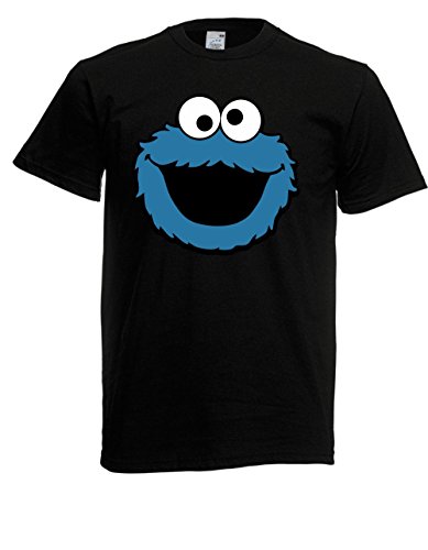 T-Shirt - Krümmelmonster TV (Schwarz, XL) von Textilhandel Hering