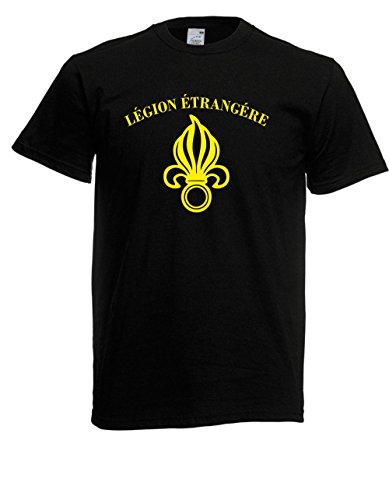T-Shirt - Legion Etrangere. (Schwarz, L) von Textilhandel Hering