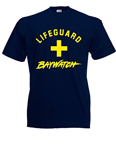 T-Shirt - Lifeguard - Baywatch (Navy, L) von Textilhandel Hering