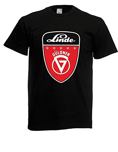 T-Shirt - Linde Güldner Traktor (Schwarz, L) von Textilhandel Hering