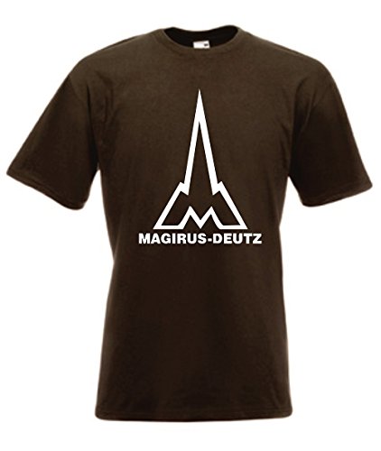 T-Shirt - Magirus-Deutz (Braun, XXL) von Textilhandel Hering