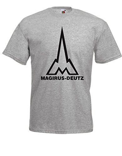 T-Shirt - Magirus-Deutz (Grau, XXL) von Textilhandel Hering
