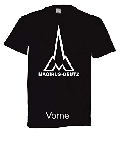 T-Shirt - Magirus-Deutz (Schwarz, 4XL) von Textilhandel Hering
