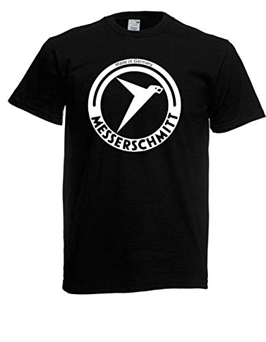 T-Shirt - Messerschmidt AG (Schwarz, XL) von Textilhandel Hering