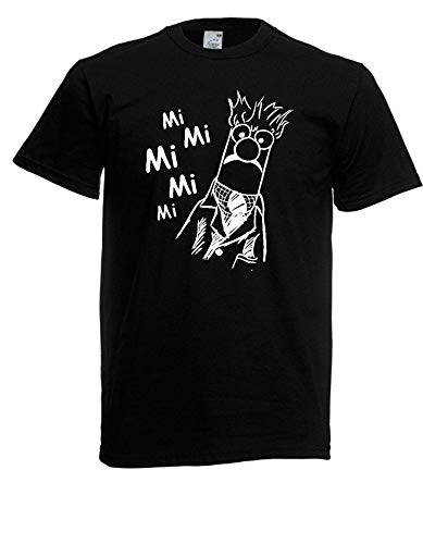 T-Shirt - Mimimi mi mi Mimi Beaker Satire Parodie Sprüche Spruch Comedy Spaß (Schwarz, 3XL) von Textilhandel Hering