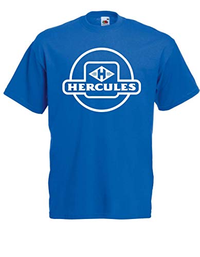 T-Shirt - Mofa Moped Hercules (Blau, XL) von Textilhandel Hering
